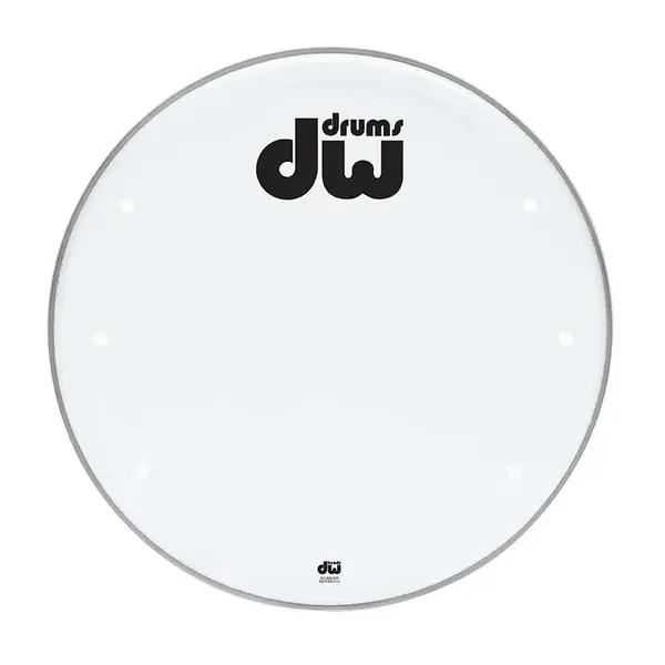 DW Drums DW 22" Smooth White Resonant Head with Vents