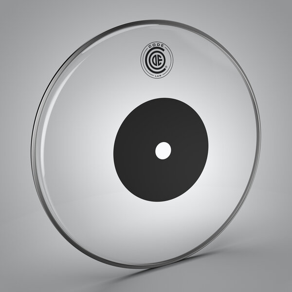 Code Code Law 18" Clear Drum Head with Black Dot
