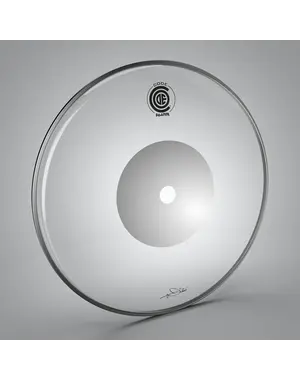 Code Boomer 14" Clear Tom Drum Head with Chrome Dot