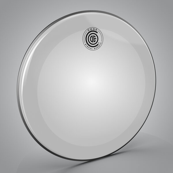 Code Code Signal 18" Smooth White Bass Drum Head with Damping Ring