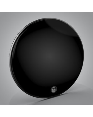 Code Code Enigma 24" Gloss Black Bass Drum Head with Damping Ring