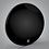 Code Code Enigma 24" Gloss Black Bass Drum Head with Damping Ring