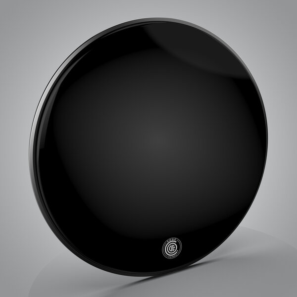 Code Code Enigma 24" Gloss Black Bass Drum Head with Damping Ring