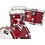 DW Drums DW Jazz Series 18" Maple/Gum Drum Kit, Satin Cherry Oil