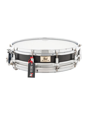 Pearl Pearl Free Floating 14" x 3.5" Steel Piccolo Snare Drum, Matte Black