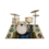 Drum n Base DRUMnBASE Earthing Blue Drum Rug 185cm x 160cm