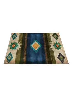Drum n Base DRUMnBASE Earthing Blue Drum Rug 185cm x 160cm