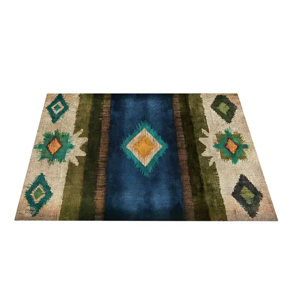 Drum n Base DRUMnBASE Earthing Blue Drum Rug 185cm x 160cm