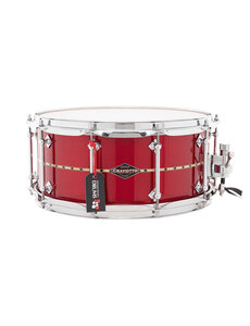 Craviotto Craviotto 14" x 6.5" Solid Maple Snare Drum, Red Sparkle