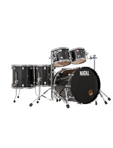 Natal Natal Originals 22" Maple Drum Kit, Black Metallic