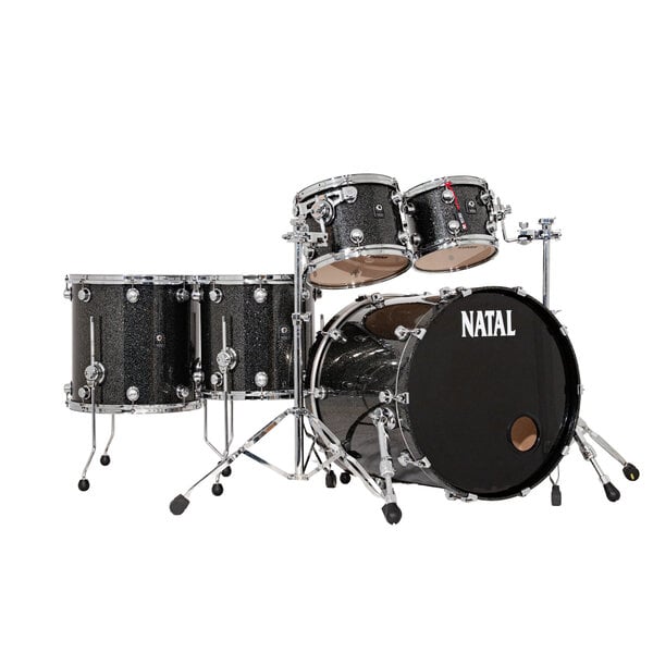 Natal Originals 22" Maple Drum Kit, Black Metallic