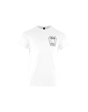 Ludwig Ludwig White Circle  T Shirt, Medium