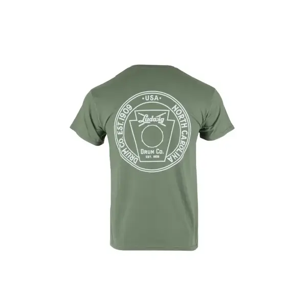 Ludwig Ludwig Green Circle  T Shirt, Medium