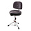Roc n Soc Roc n Soc Cycle Drum Stool w/Gibraltar Short Base Drum Stool & Backrest, Grey