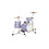 Ludwig Ludwig Breakbeats 16" Drum Kit, Lilac Sparkle