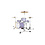 Ludwig Ludwig Breakbeats 16" Drum Kit, Lilac Sparkle