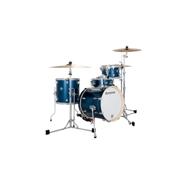 Ludwig Ludwig Breakbeats 16" Drum Kit, Deep Blue Sparkle