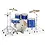 Pearl Pearl Export 20" Drum Kit, Midnight Blue with Pearl 834 Hardware Pack & PX Cymbal Set