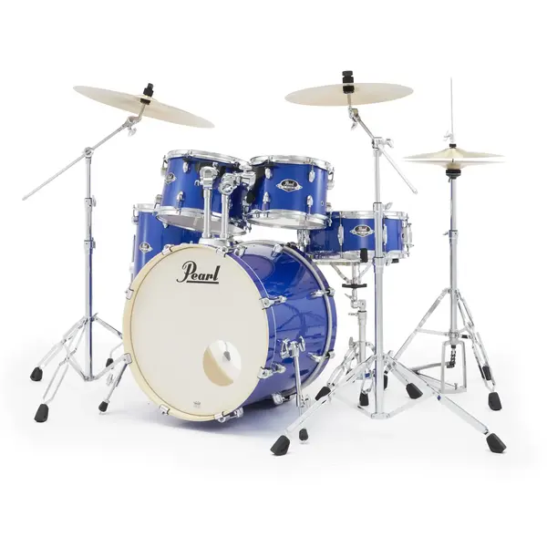 Pearl Pearl Export 22" Drum Kit, Midnight Blue with Pearl 834 Hardware Pack & PX Cymbal Set