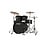 Tama Starclassic Performer 5 Piece Shell Pack - Blacked Out Black Edition - Flat Black