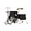 Tama Starclassic Performer 5 Piece Shell Pack - Blacked Out Black Edition - Flat Black