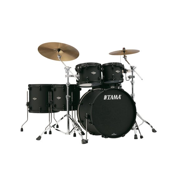 Tama Starclassic Performer 5 Piece Shell Pack - Blacked Out Black Edition - Flat Black