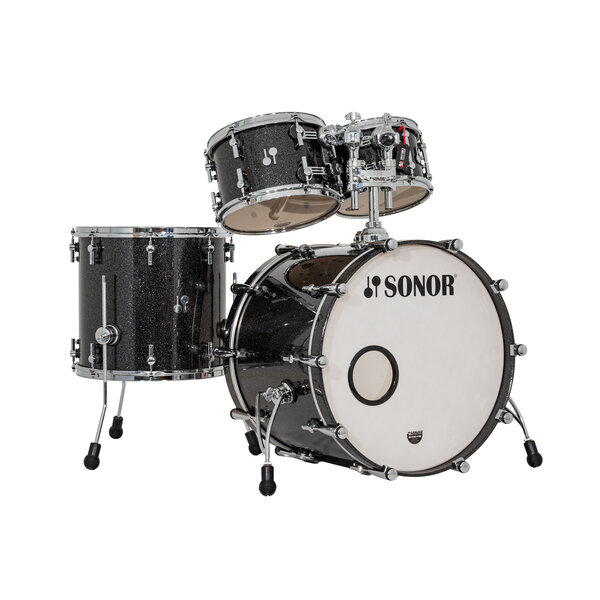 Sonor Sonor SQ2 22" Birch Drum Kit, Black Sparkle
