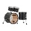 Sonor Sonor SQ2 22" Birch Drum Kit, Black Sparkle
