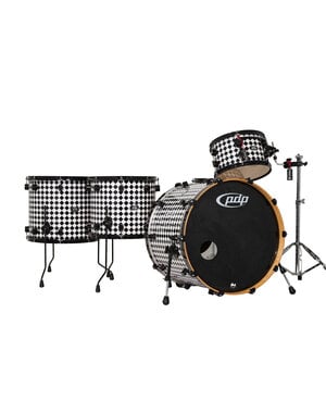 PDP PDP 805 Series 24" Drum Kit, Black & White Checkers