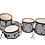 PDP PDP 805 Series 24" Drum Kit, Black & White Checkers