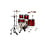 Tama Staclassic Walnut/Birch 4pc Shell Pack - Garnet Red Sparkle