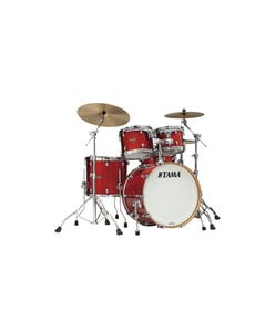 Tama Staclassic Walnut/Birch 4pc Shell Pack - Garnet Red Sparkle
