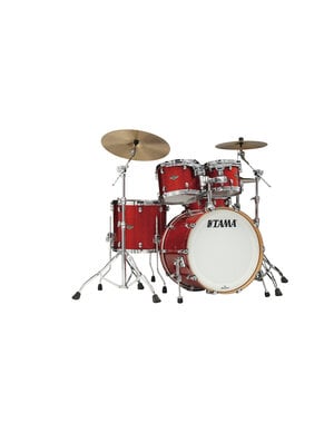 Tama Staclassic Walnut/Birch 4pc Shell Pack - Garnet Red Sparkle