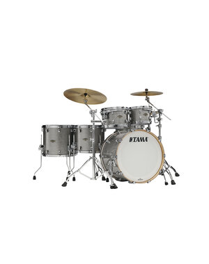 Tama Tama Starclassic 22" Walnut/Birch Drum Kit, Smoked Silver Sparkle