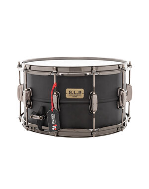 Tama Tama SLP 'Big Black' 14" x 8" Steel Snare Drum, Matt Black