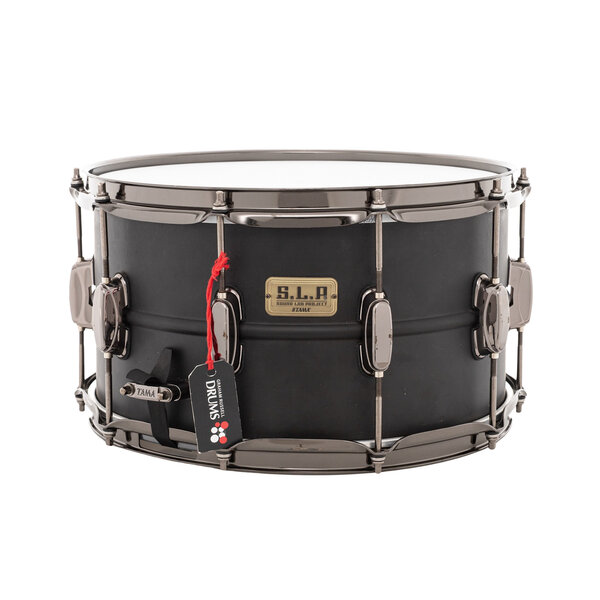 Tama Tama SLP 'Big Black' 14" x 8" Steel Snare Drum, Matt Black