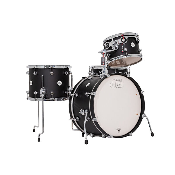 DW Drums DW Design Series Frequent Flyer 20" Drum Kit, Satin Black