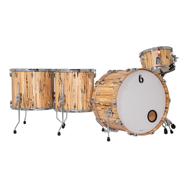 British Drum Co. British Drum Co. Legend Series Limited Edition 24" Drum Kit, Spalted Beech