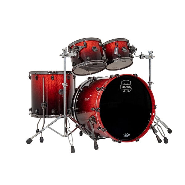 Mapex Mapex Saturn V Exotic 22" Drum Kit, Cherry Mist Maple Burl