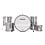 Ludwig Ludwig Classic Maple 26" 'Chrome Over Wood' Drum Kit, Stainless Steel