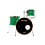 Noonan 22" Drum Kit, Green Sparkle