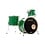 Noonan 22" Drum Kit, Green Sparkle