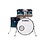 Yamaha Yamaha Beech Custom Absolute 22" Drum Kit, Sea Blue Fade
