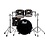 Pearl Pearl Masters Studio 20" Birch Drum Kit, Black Sparkle