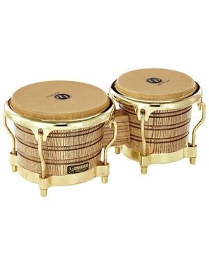Latin Percussion LP Giovanni Galaxy Wood Bongos, Gold Hardware