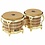 Latin Percussion LP Giovanni Galaxy Wood Bongos, Gold Hardware