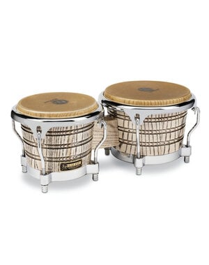 Latin Percussion LP Giovanni Galaxy Wood Bongos, Chrome Hardware