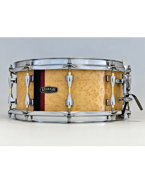 Keough Drums Keough Drums Plymatic 14" x 5.5" Birch Snare, Makore & Fumed Sapele Vertical Inlay