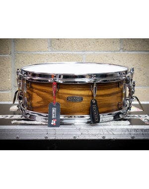 Keough Drums Keough Drums Plymatic 14" x 5.5" Zebrawood Birch Snare Drum, Satin Laquer
