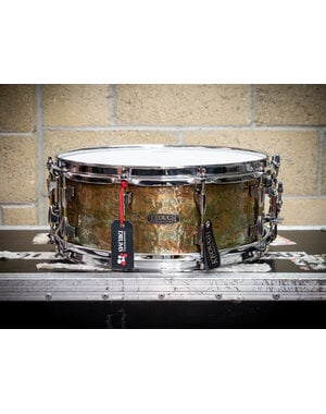 Keough Drums Keough Drums ValaTone 14" x 5.5" Hand Hammered Brass Snare Drum, Oil Slick Patina